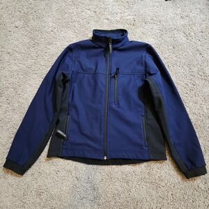 Black Diamond Womens Softshell Jacket Blue Black Size M Full Zip Pockets Outdoor